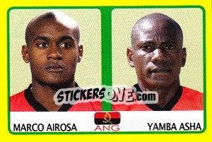 Sticker Marco Airosa / Yamba Asha - Africa Cup 2008 - Panini