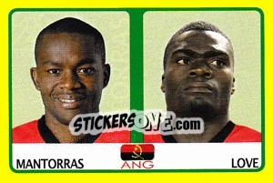 Sticker Mantorras / Love - Africa Cup 2008 - Panini
