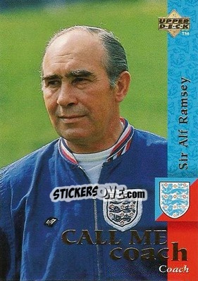 Sticker Sir Alf Ramsey - England 1998 - Upper Deck