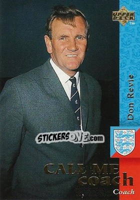 Sticker Don Revie - England 1998 n. 3 - Upper Deck
