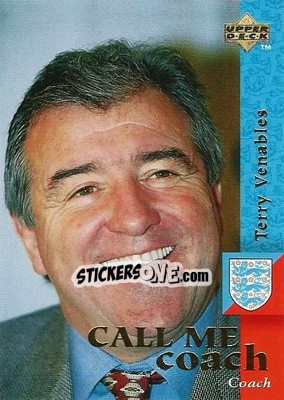 Sticker Terry Venables - England 1998 - Upper Deck