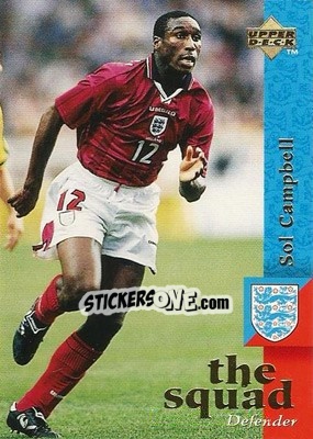 Sticker Sol Campbell - England 1998 n. 16 - Upper Deck