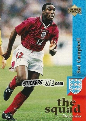 Cromo Sol Campbell - England 1998 - Upper Deck