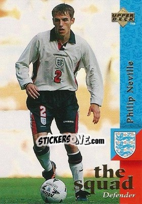 Sticker Phil Neville - England 1998 - Upper Deck
