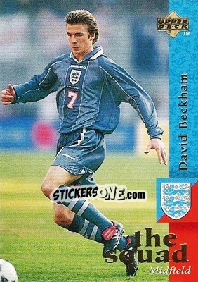 Sticker David Beckham - England 1998 - Upper Deck
