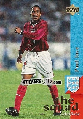 Sticker Paul Ince - England 1998 - Upper Deck