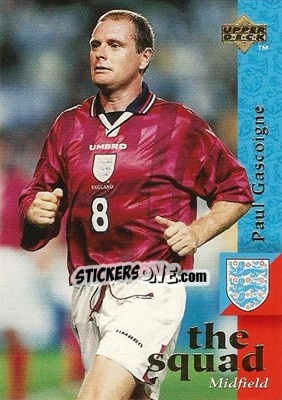 Sticker Paul Gascoigne - England 1998 - Upper Deck
