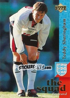 Sticker Teddy Sheringham - England 1998 - Upper Deck