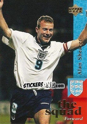 Sticker Alan Shearer - England 1998 - Upper Deck