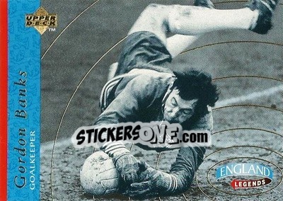 Sticker Gordon Banks - England 1998 - Upper Deck