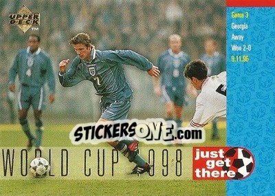 Sticker Georgia 0 - England 2 - England 1998 - Upper Deck