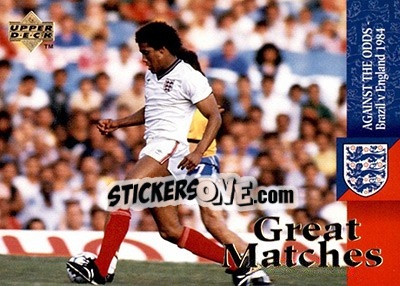 Cromo Against the odds. Brazil - England 1984 - England 1998 - Upper Deck