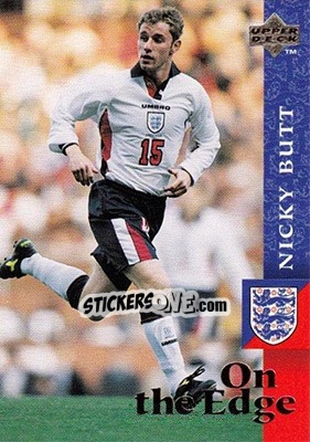 Sticker Nicky Butt - England 1998 n. 66 - Upper Deck