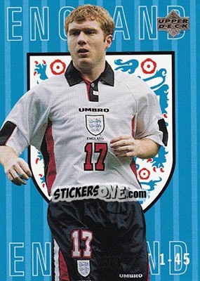 Cromo Paul Scholes. Checklist 1-45 - England 1998 - Upper Deck