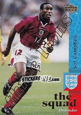 Cromo Sol Campbell - England 1998 - Upper Deck