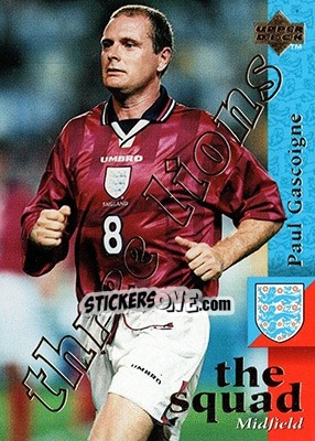 Sticker Paul Gascoigne - England 1998 n. 88 - Upper Deck