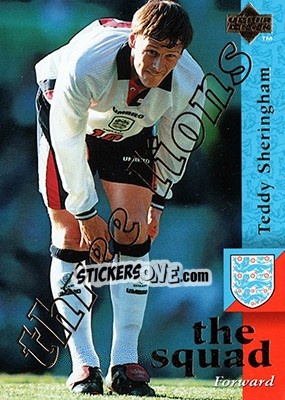 Sticker Teddy Sheringham - England 1998 - Upper Deck