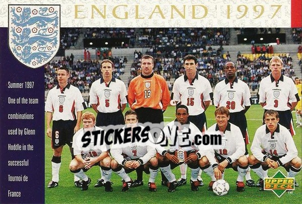 Sticker England 1997 / England 1966 - England 1998 - Upper Deck