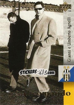 Sticker Gianni Agnelli / Umberto Agnelli - Juventus 1997 - Upper Deck