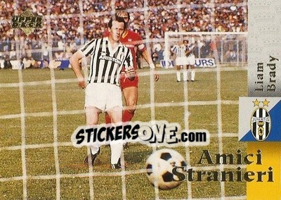 Sticker Liam Brady - Juventus 1997 - Upper Deck