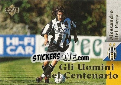 Sticker Alessandro Del Piero - Juventus 1997 - Upper Deck