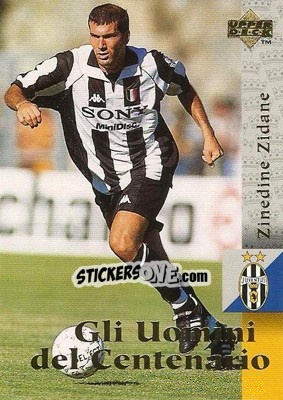 Sticker Zinedine Zidane - Juventus 1997 n. 20 - Upper Deck