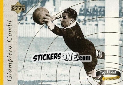 Sticker Gianpiero Combi - Juventus 1997 - Upper Deck