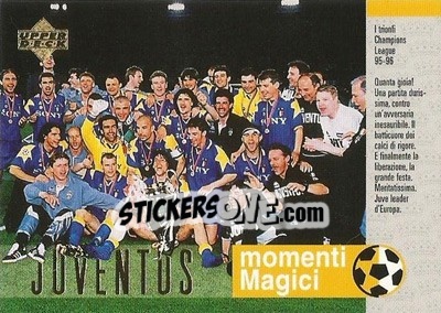 Sticker Champions League 1995-1996 - Juventus 1997 - Upper Deck