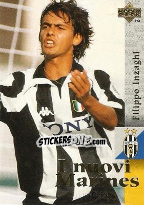 Sticker Filippo Inzaghi - Juventus 1997 - Upper Deck