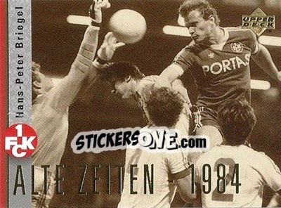 Sticker Hans-Peter Briegel 1984 - FC Kaiserslautern 1998 - Upper Deck