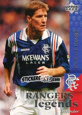 Sticker Richard Gough - Glasgow Rangers FC 1997-1998 n. 1 - Upper Deck