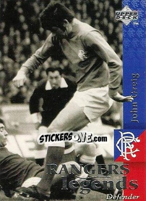 Sticker John Greig - Glasgow Rangers FC 1997-1998 - Upper Deck