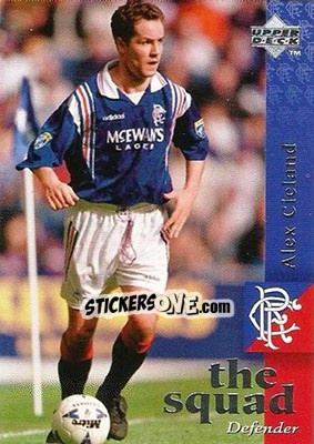 Sticker Alex Cleland - Glasgow Rangers FC 1997-1998 - Upper Deck