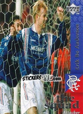 Sticker Erik Bo Andersen - Glasgow Rangers FC 1997-1998 n. 16 - Upper Deck
