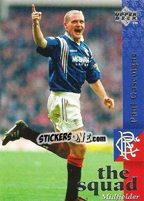 Sticker Paul Gascoigne - Glasgow Rangers FC 1997-1998 n. 21 - Upper Deck