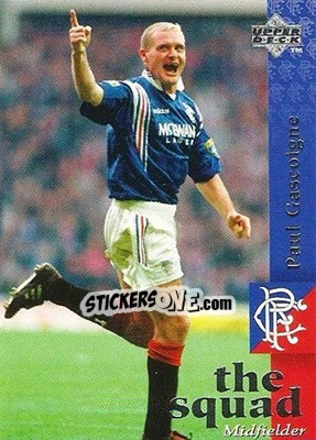 Sticker Paul Gascoigne - Glasgow Rangers FC 1997-1998 - Upper Deck