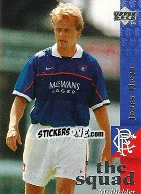 Sticker Jonas Thern - Glasgow Rangers FC 1997-1998 - Upper Deck
