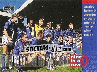 Sticker Season 1988-89 - Glasgow Rangers FC 1997-1998 - Upper Deck