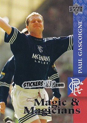 Sticker Paul Gascoigne - Glasgow Rangers FC 1997-1998 - Upper Deck