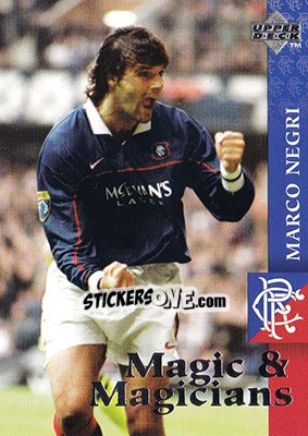 Sticker Marco Negri - Glasgow Rangers FC 1997-1998 n. 47 - Upper Deck