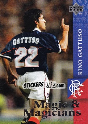 Sticker Gennaro Gattuso - Glasgow Rangers FC 1997-1998 - Upper Deck