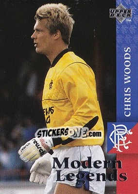 Sticker Chris Woods - Glasgow Rangers FC 1997-1998 - Upper Deck