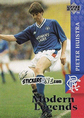 Sticker Pieter Huistra - Glasgow Rangers FC 1997-1998 - Upper Deck