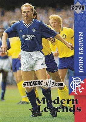 Sticker John Brown - Glasgow Rangers FC 1997-1998 - Upper Deck