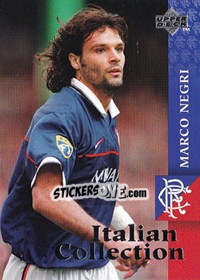 Sticker Marco Negri - Glasgow Rangers FC 1997-1998 n. 65 - Upper Deck