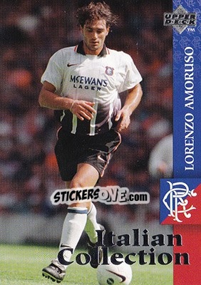 Sticker Lorenzo Amoruso - Glasgow Rangers FC 1997-1998 - Upper Deck