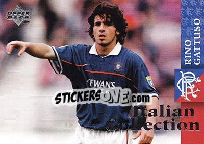 Sticker Gennaro Gattuso - Glasgow Rangers FC 1997-1998 - Upper Deck