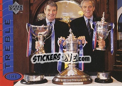 Sticker Archie Knox / Walter Smith - Glasgow Rangers FC 1997-1998 - Upper Deck