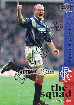 Sticker Paul Gascoigne - Glasgow Rangers FC 1997-1998 n. 84 - Upper Deck
