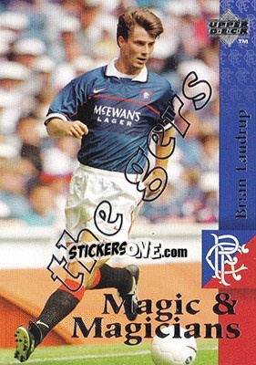 Sticker Brian Laudrup - Glasgow Rangers FC 1997-1998 - Upper Deck